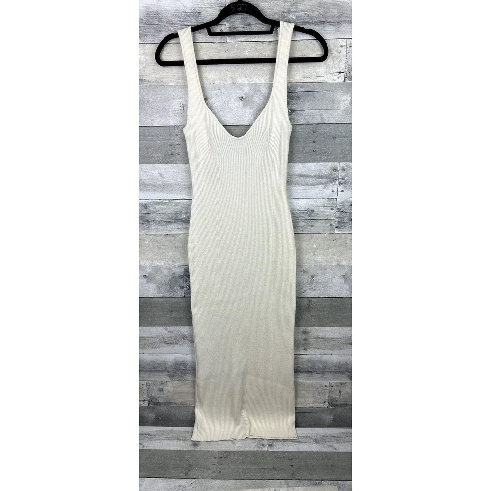 Beige Botany Women's Large Ivory Body Contour Dress